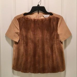 Max Mara Cashmere & Silk Short Sleeve Sweater